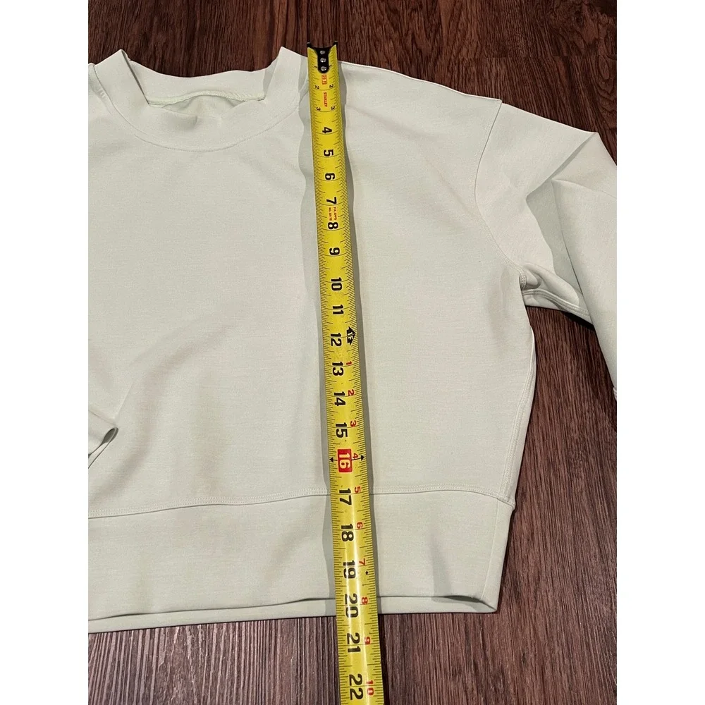 Lululemon Perfectly Oversized Crewneck Pullover Mint Green Sweatshirt Women